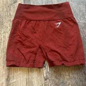 Red gymshark vital seamless shorts